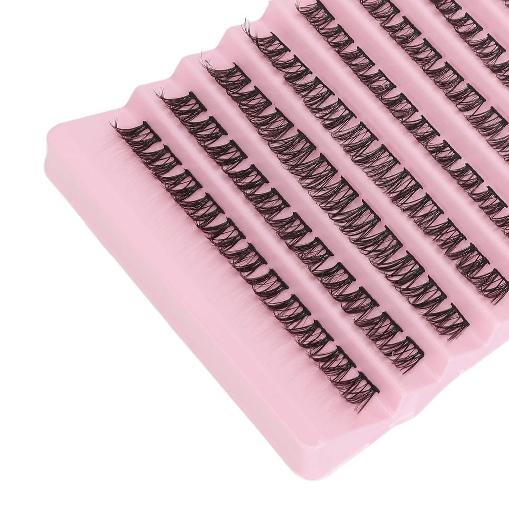 Individual Eyelashes DIY Realistic Synthetic Fibre Lightweight Strong Adhesive Cluster Eyelash Extensions 001