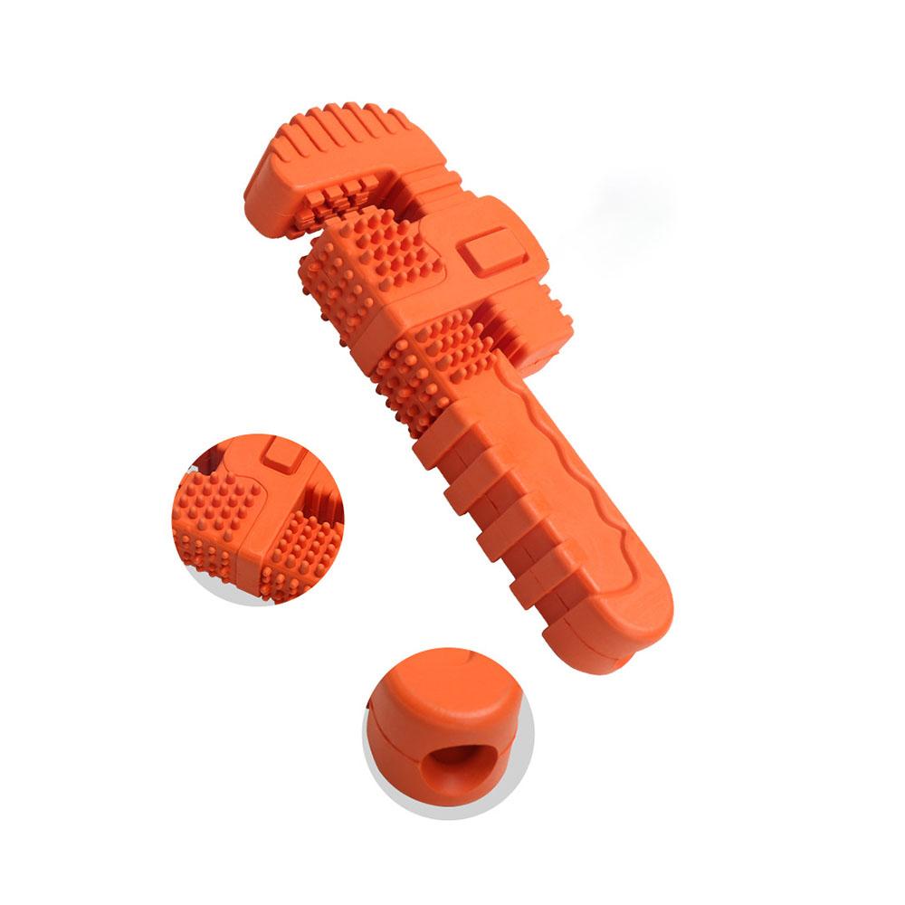 Dog Chew Toys Hammer & Wrench Set - Teething Rubber Molar Toys, Durable Bite-Resistant, Fun Pet Playthings for Puppies Dogs