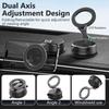 Car Phone Stand Bracket Rack With Powerful Magnets & Vacuum Suction Capability for Easy Storage Safe Driving Experience