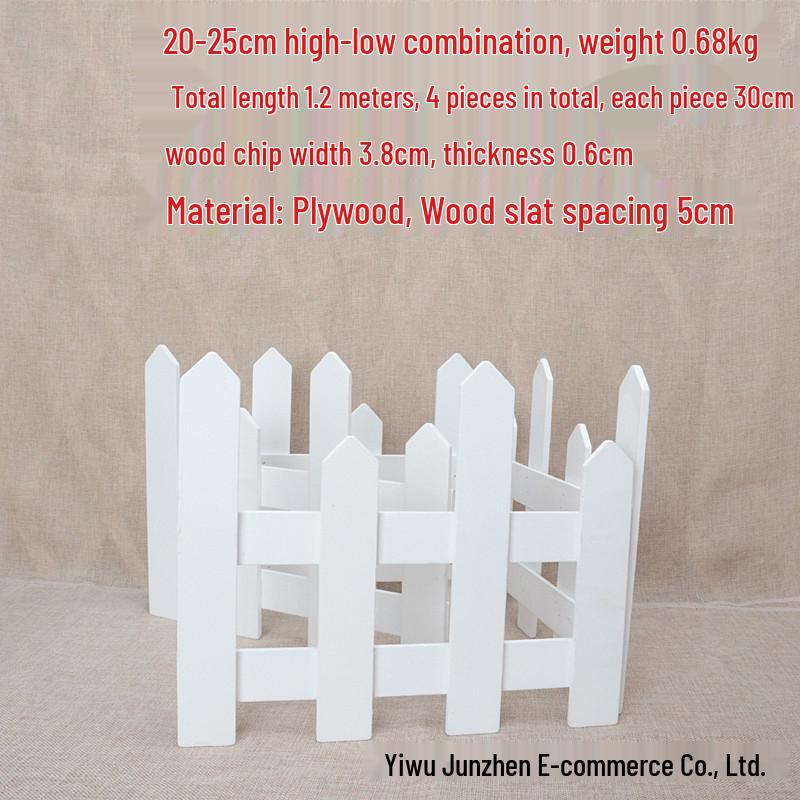 Holzzaun Lattenzaun Weihnachtsdekoration für Innen- & Außenbereich
