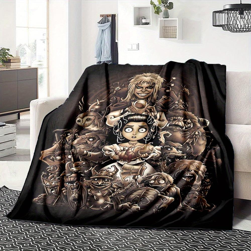 

1pc Maze,Goblin,Crystal Digital Printed Flannel Blanket, Super Soft Plush Bed Cover, Multipurpose Quilt for Sofa, Bed, Office,42 80cm x 120cm