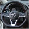 Auto-Lenkradabdeckung Kunstleder für Nissan X-Trail 2017 Lenkradabdeckung Wrap Autozubehör Auto Innenraum