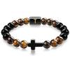 JYL TS Bracelet Men's  Beads Evokes Vintage Style & Strength