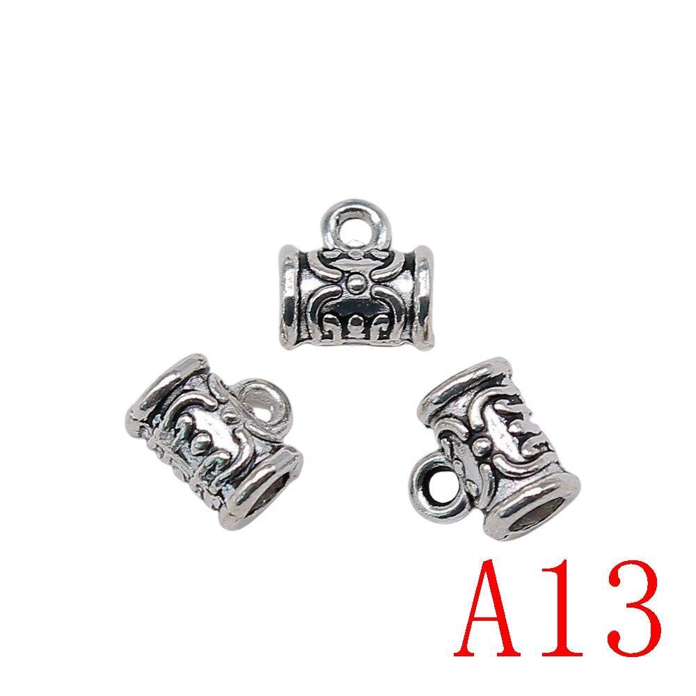 Cylindriska hängande huvudkomponenter för smyckenstillverkning Accessori Decor Diy