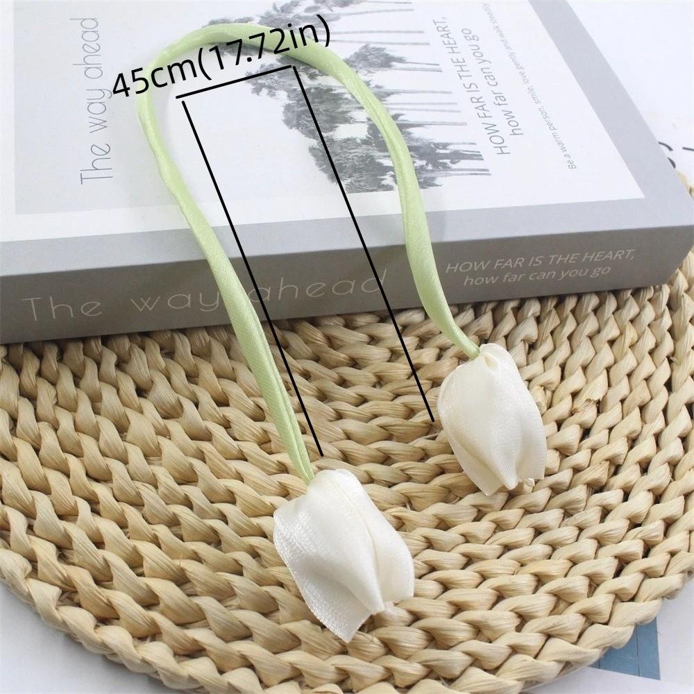 5Pcs Sweet Tulip Lace-up Straps Ornaments Curtains Tie Rope Fashion Curtain Tieback  Cake