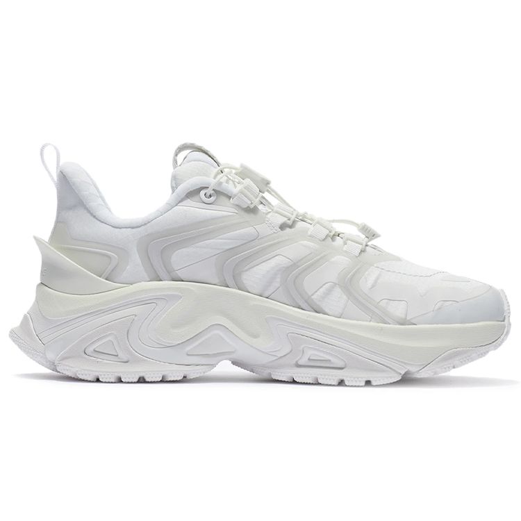 Li Ning Cat Paw X-Claw Ace Fabric Synthetic Leather Reflective Rebound Low-Top Running Shoes Women sneaker White ARYR018-1