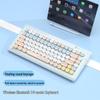 FUDE K8880T Retro Punk Jelly Touch Bluetooth Keyboard