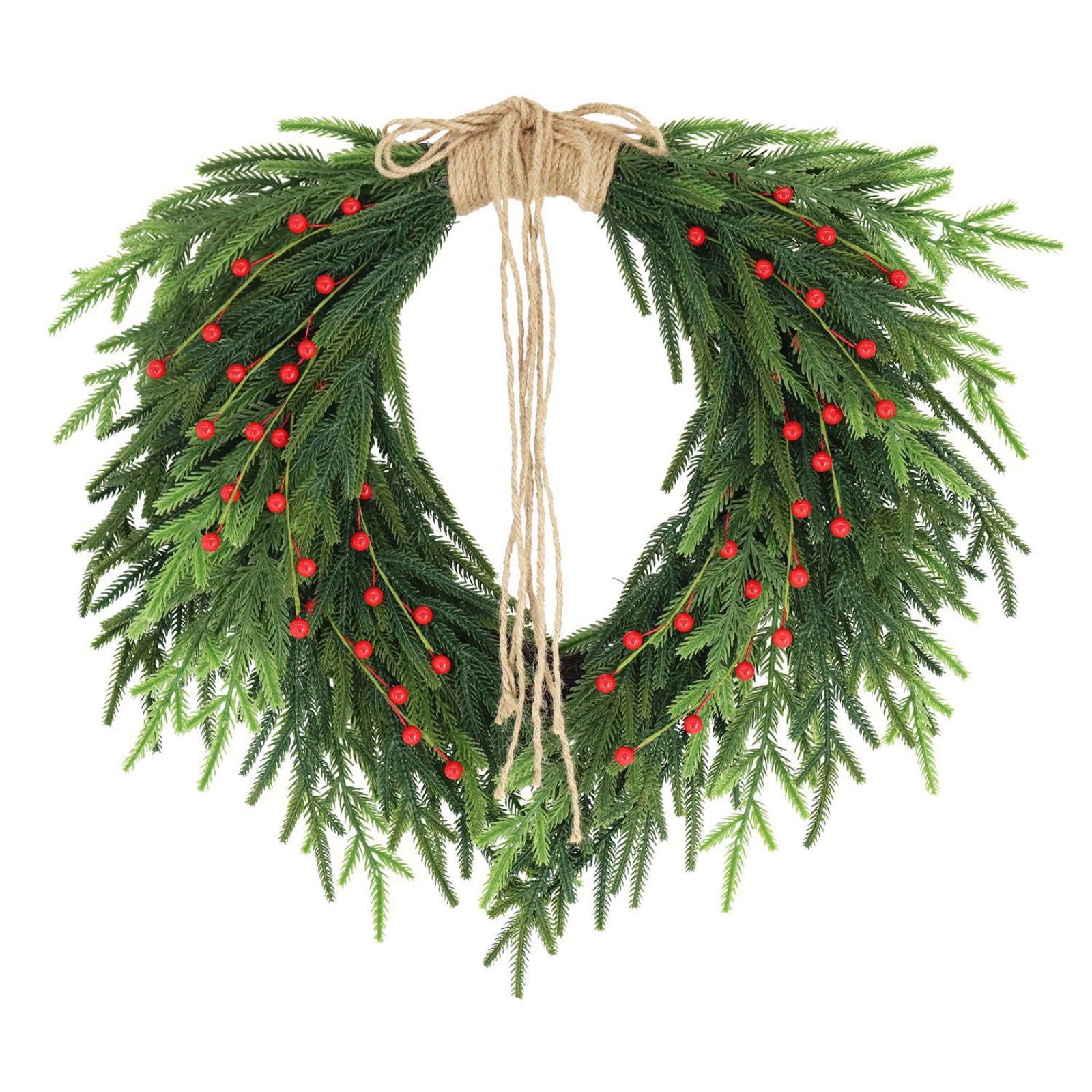 

Christmas Wreath, Bow, Front Door Hanging, Home Decoration Items One Size зелений
