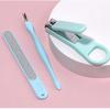 Three-Piece Manicure Set: Cuticle Fork, Nail Clippers & Nail File for Home Nail Care