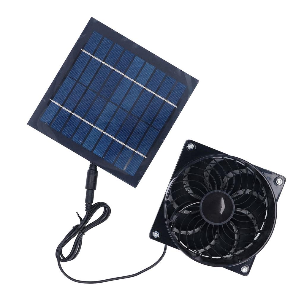 Ventilador de Extracción Solar Profesional Eficiente Ahorro de Energía Ventilador de Conducto Solar para Exterior Ático Casa de Perro