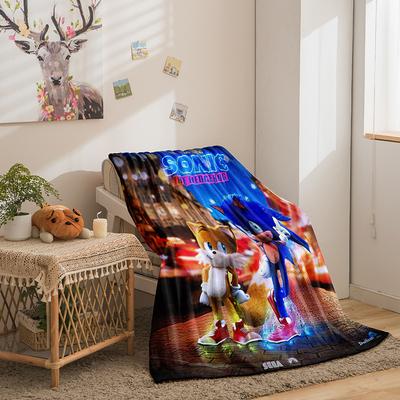 Cartoon Sonic Series Double-Sided Flannel 3D Digital Printing Blanket Blanket