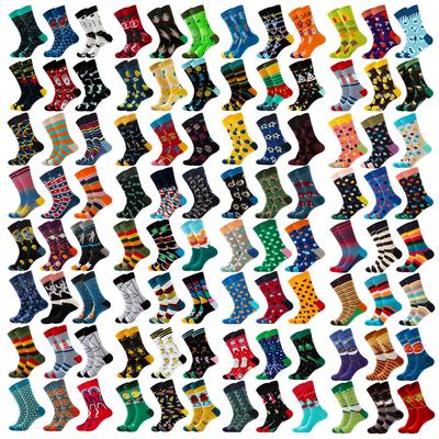 6 paare/satz Socken Männer Frauen Ölgemälde Design Baumwolle Socke Persönlichkeit Kunst Wandbild Harajuku Skateboard Weibliche Lustige Socken Frau