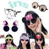 Lunettes Ins Drôles Décoratives Fête Anniversaire Lunettes de Vue Jouets Hilares Stupides Lunettes de Soleil Accessoires Photo Et Lunettes de Soleil