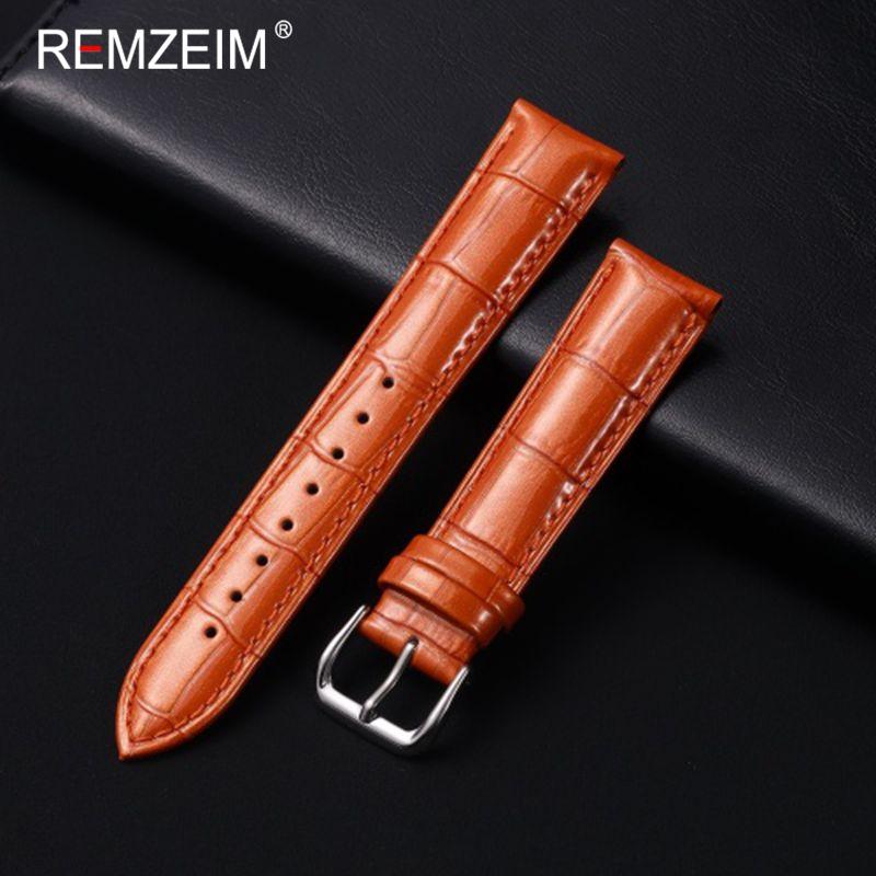 Men Women Fashion Bright Genuine Leather Watch Straps 12/14/16/18/20/22mm Watchbands Bracelet Smooth Replacement Wristband