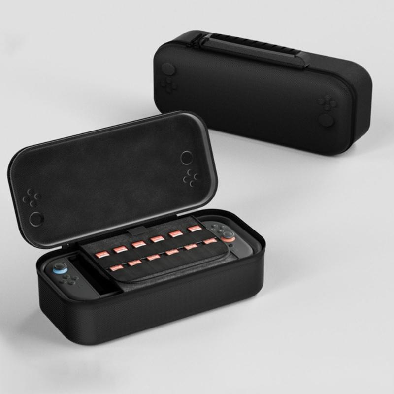 Game Console EVA Bag Scratchproof Storage Box for NS2 Protector Case with Card Slot & Handle Travel Carrying Pouch