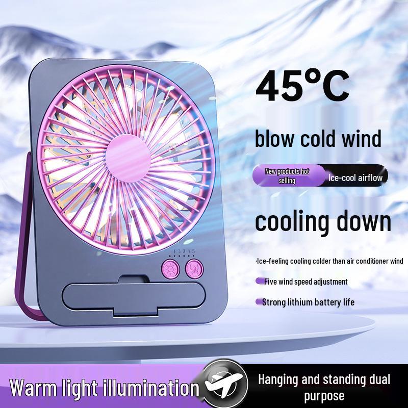 2026 Portable USB Rechargeable Mini Wall-Mounted Desktop Fan
