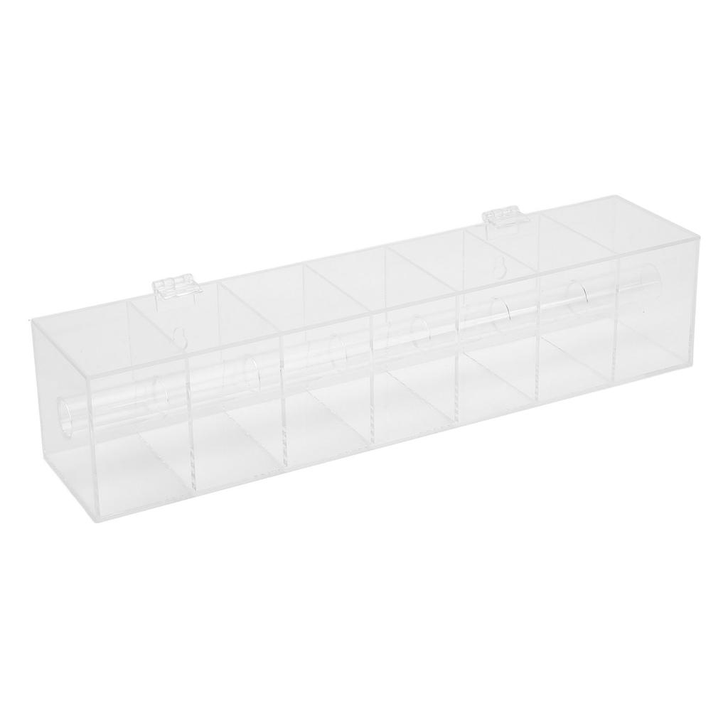 Label Dispenser Sticker Roll Holder Sticker Dispenser Dust Resistant 7 Compartments Clear Label Holder Organizer