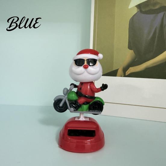 Funny Snowman Desk Decor Solar Powered Dancing Car Ornament, Creative Dashboard Christmas Cartoon Figure for Santa Claus Accessories Auto Interior