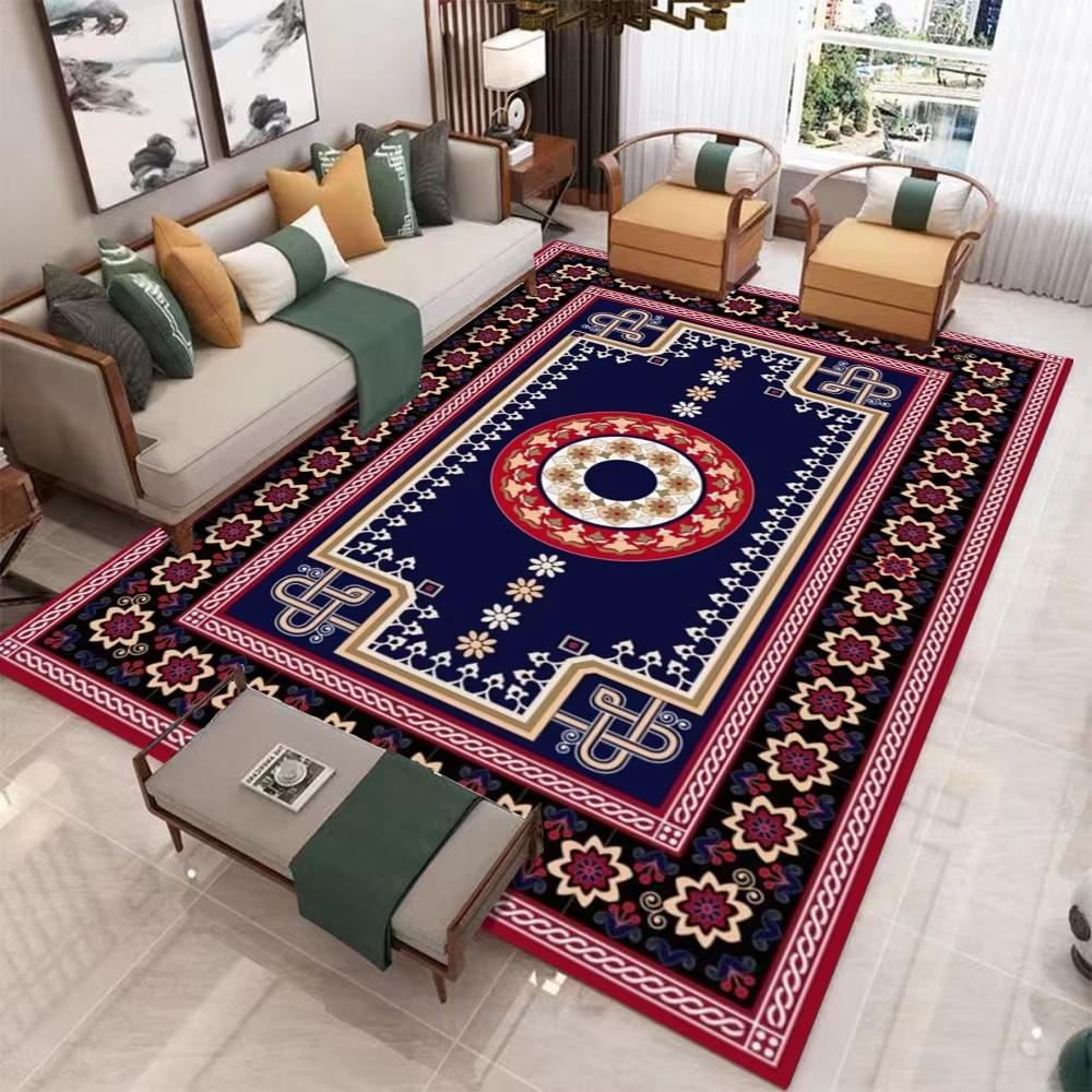 Luxury Bohemian Rugs Carpet Exotic Print Rug Home Decor Large Floor Mat for Spacious Living Room Bedroom Kitchen Classic