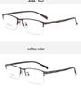 Ultra-Light Men's Retro Half-Rim Glasses Frame