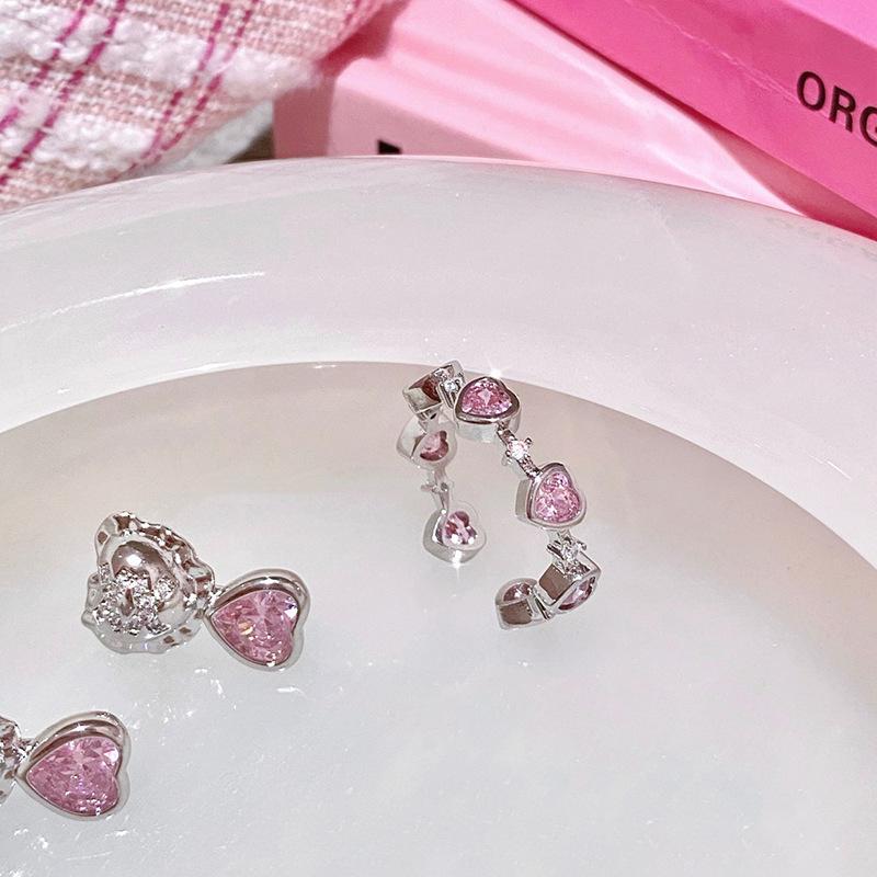 Design Unique Heart Copper Ring For Women Adjustable For Trendy Ins Inspired 2023 Look