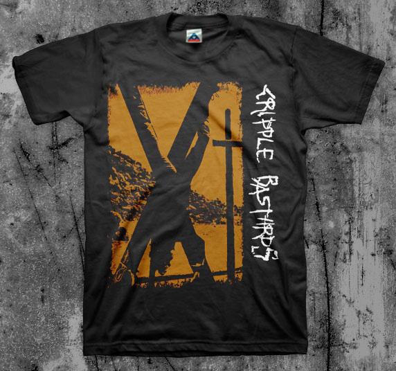 Cripple Bastards  Crucified  T shirt (Napalm cryptic slaughter grindcore) Unisex T-Shirt XL