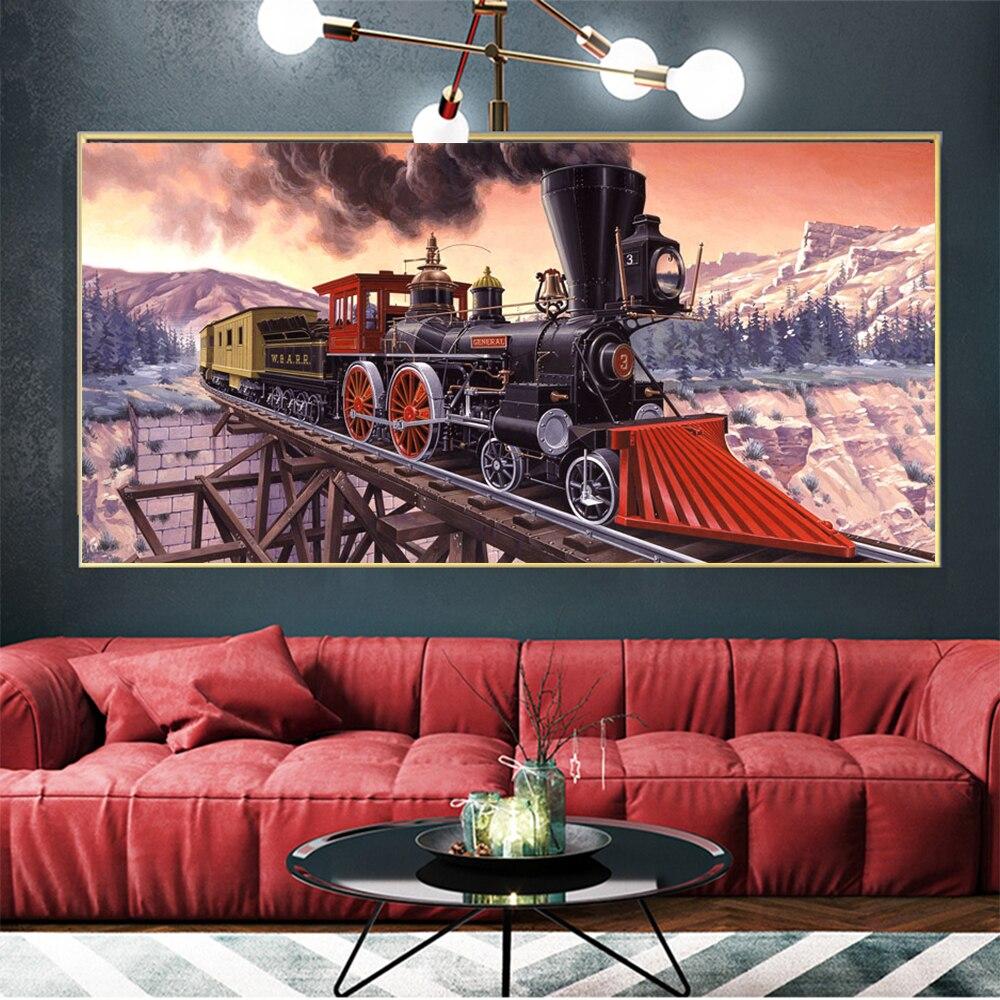 

Фэнтези Рождественский поезд Санта-Клауса Алмазная живопись 5D алмазная живопись Снеговик Снежная гора полная дрель вышивка мозаика Q414 Full Round 20x40CM