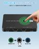 [2026 New Release] AFFLIC HDMI KVM Switch, 2 Inputs, 1 Output, 4K@60Hz Compatible, for 2 PCs and 1 Monitor, Keyboard, Mouse, and Printer Sharing, Stab