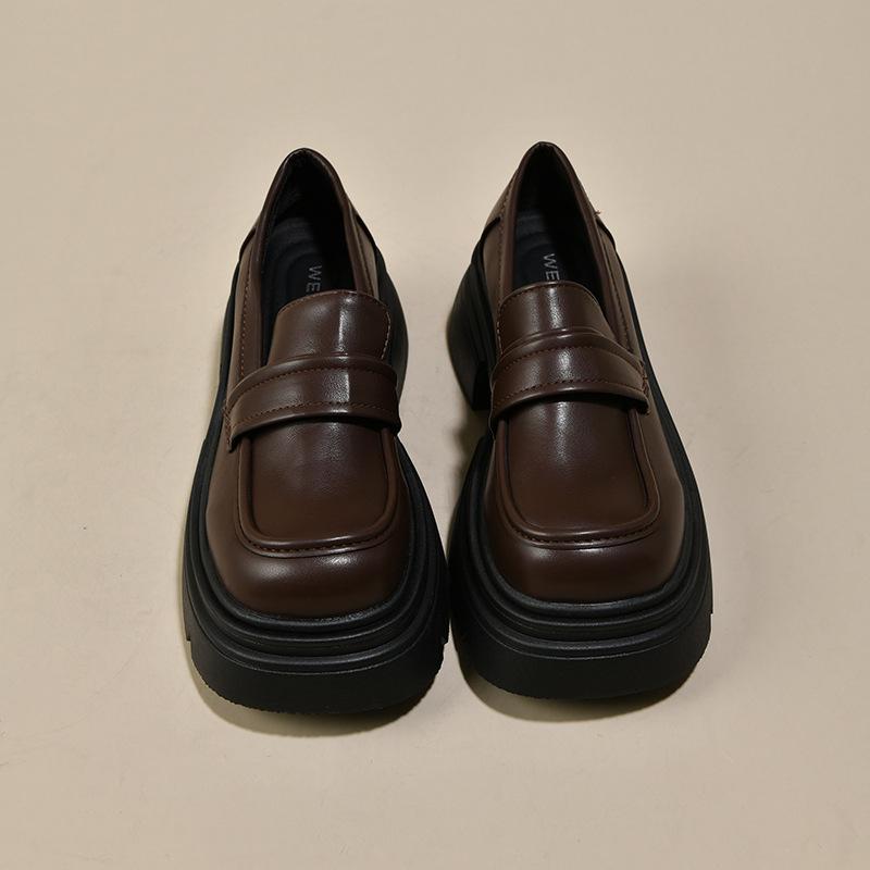 [Zhao Ruth of the Same Style] Platform-soled Loafers for Women's 2025 Spring Festival New Single Shoes with Height Increase 