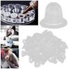 100pcs Disposable Tattoo Ink Cups Silicone Microblading Pigment Caps for Permanent Makeup