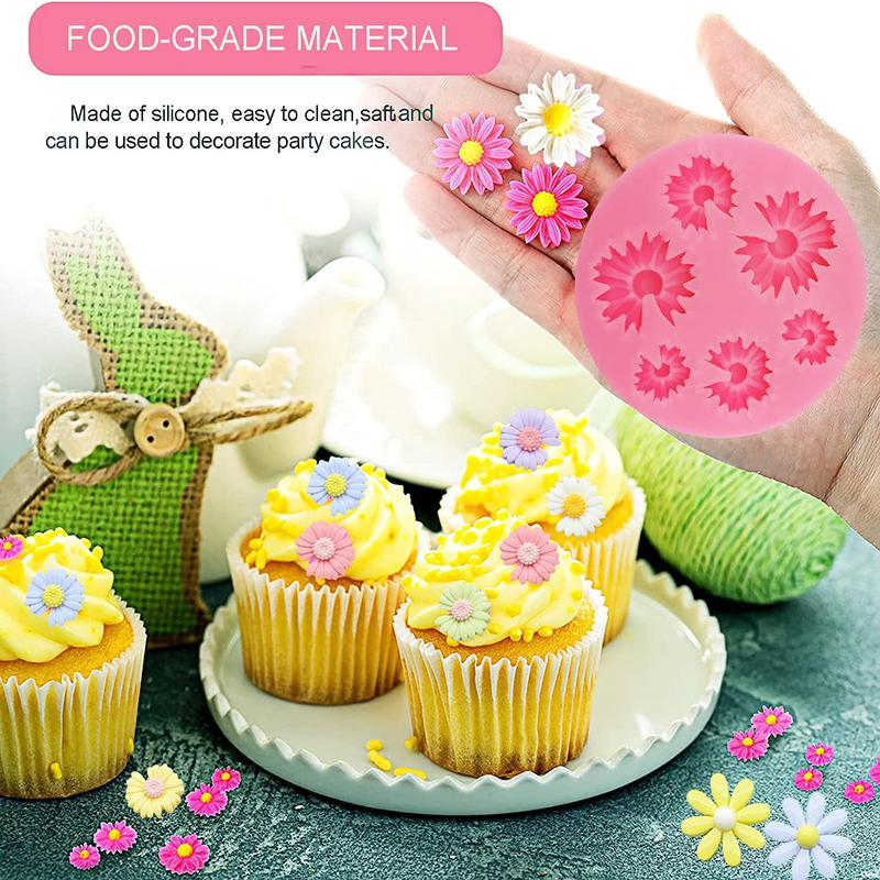 Silikon Fondantform 3D Blume Kuchen Süßigkeiten Schokolade Gebäck Sugarcraft Backform Kuchen Dekorateur Werkzeug Fondantform Backblech