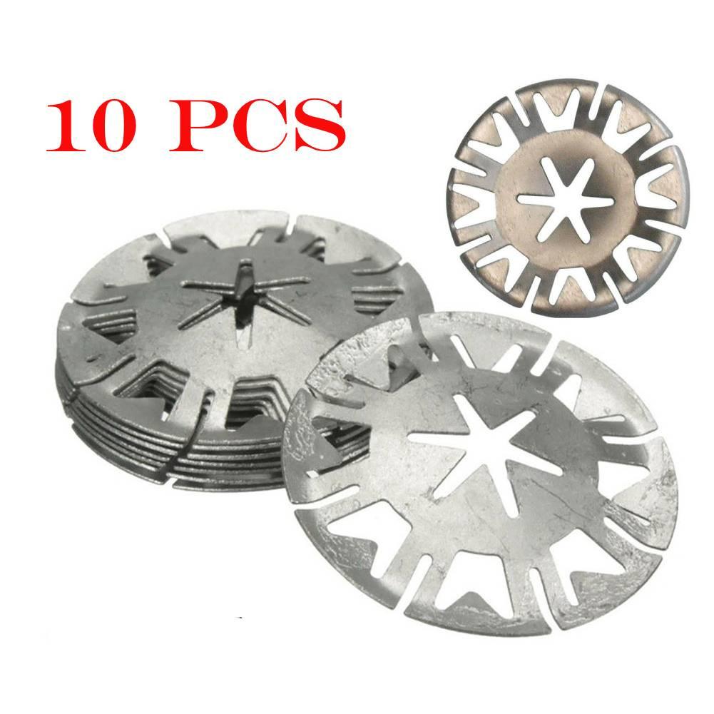 10x For Ford Undertray Exhaust Heat Shield Metal Spring Washer Fixing Clip Nut 30Mm Insulating METAL CLAMP Car Parts Ready Stock