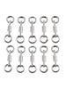 Ring Column Fishhook Lure Connector Rotating Bearing Swivels
