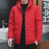Men's Korean Style Hooded Cotton Down Coat – Trendy Winter and Autumn Fashion, Short Length