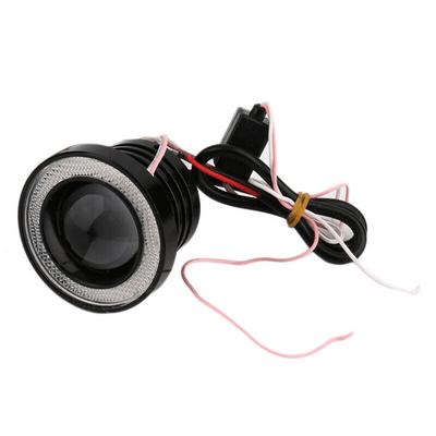 1* 3.5" Angel Eyes Led Sis Lambası Araba Suv Evrensel Beyaz Sürüş Farı 12V