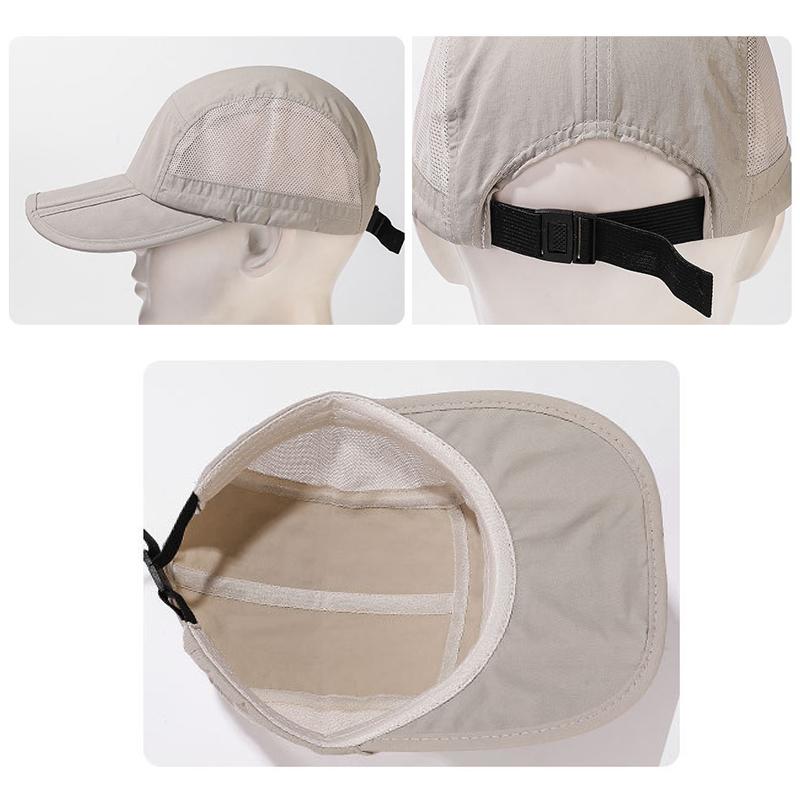 Outdoor Sun Hat Quick-Drying Net Cap Men Breathable Baseball Cap