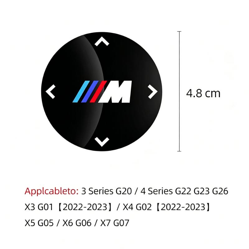 Car Multimedia Knob Button Cover Sticker For BMW MINI 5 Series G30 G32 6GT G20 F10 F30 G01 G02 G05 G06 G07 G11 F15 3GT X3 X4 X5 cysh69