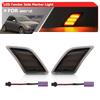 2x Smoked Amber/White LED Side Marker Lights For Benz C-Class W204 Pre-LCI C250 C300 C350 C63 AMG 2008-2011 SL65 AMG 2005-2007