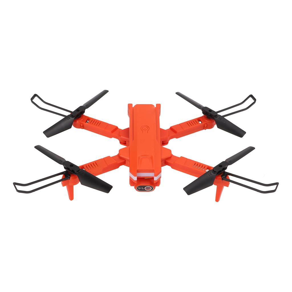 Foldable Drone Plastic 4K Fixed Height Remote Control Aerial Photography Quadcopter with Double Camera Orange