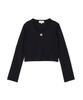 AVIREX SHORT EMBROIDERY LOGO T-SHIRT black