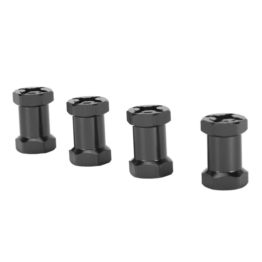 4PCS 12mm Hex Hub Adapters with Nuts Aluminum Alloy Wheel Hub Extension Adapter for 1Celsius10 RC Car 20mm Length