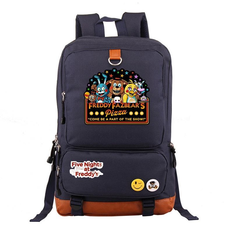 Large Capacity Schoolbag with Shoulder Strap; Student Three-piece Pencil Case Set