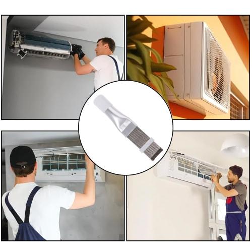 KDSSYFT Air Conditioner Fin Comb Cleaner Set, Cooling Repair Tool, Air Conditioner Fin Cleaner Brush, Cleaning and Repair Kit