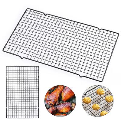 1/2pcs Cake Cooling Rack Stainless Steel BBQ Bread Drip Dry Rack Cooling Grid Baking Pan Household Baking Tool Single Layer TMZ