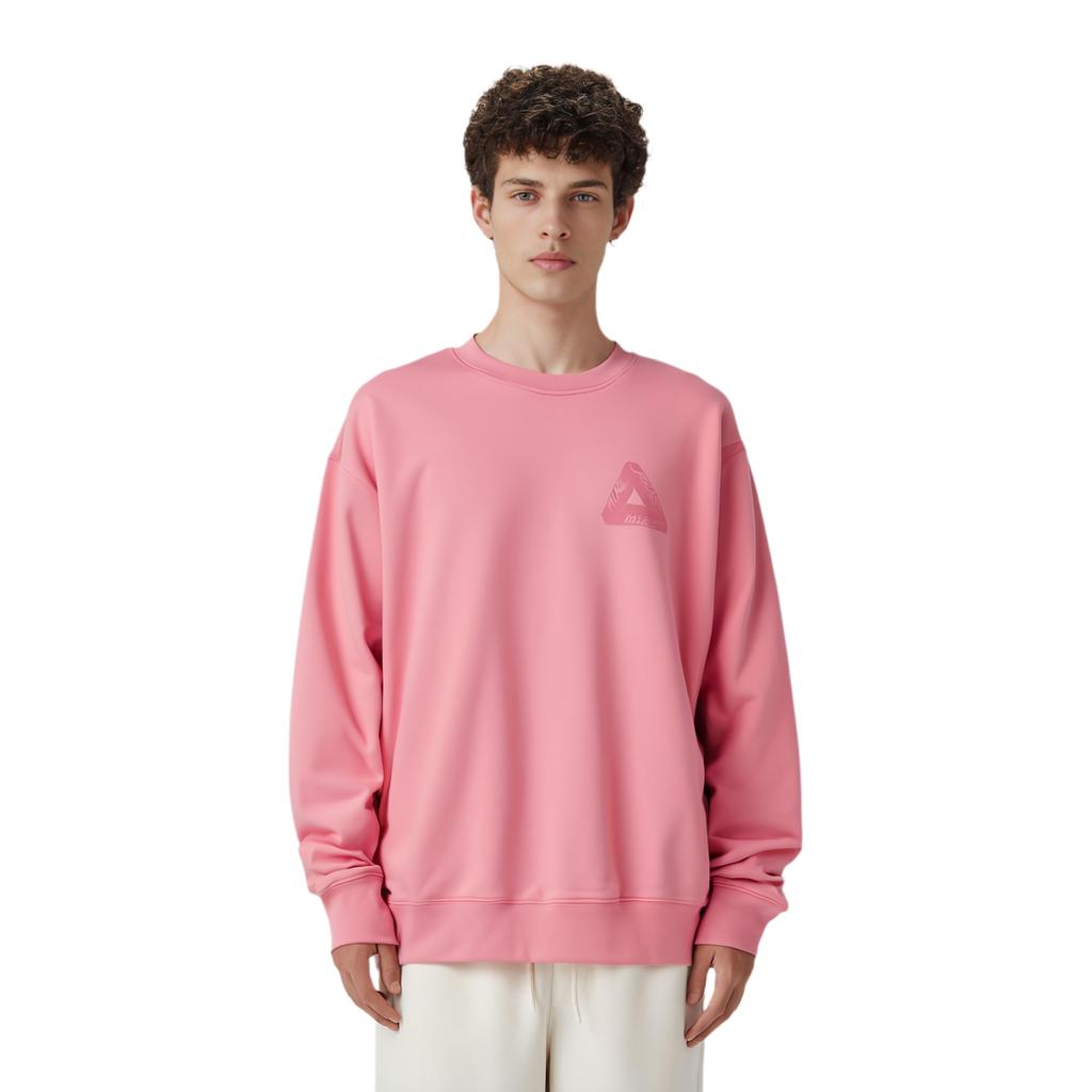 Palace Spray Tri-Ferg Crew Dusty Mauve Unisex Tops Purple P26CS084