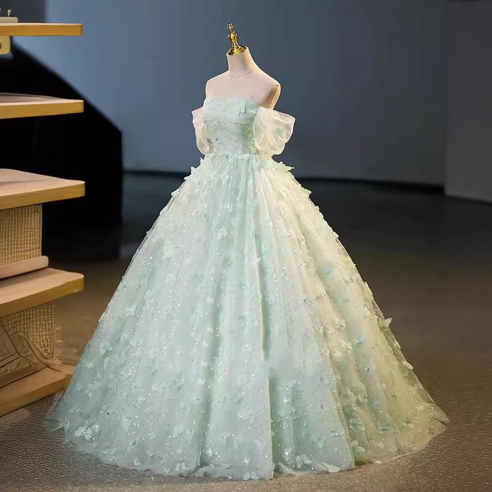 Adult Ceremony Color Yarn Concert Banquet Evening Dress 2025 New Xianqi Mori Dress