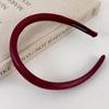 Ancola Red New Autumn Retro Leather Hair Hoop Headbands for Woman Temperament Hair Band Head Rope Female Party Hair Accessories
