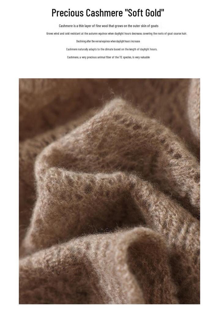 Women's 100% Pure Cashmere Hollow Knitted Shawl - Retro, Stylish & Versatile Solid Color Scarf