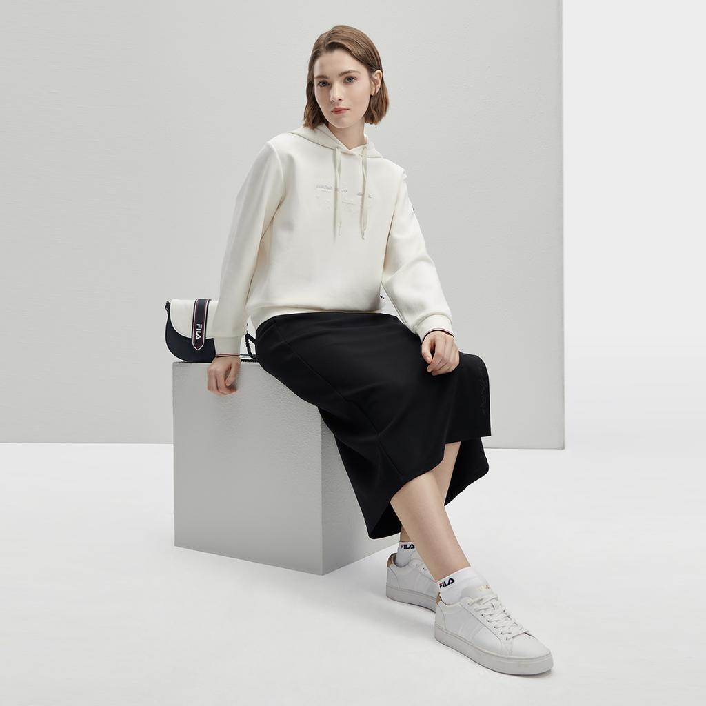 New FILA Sweatshirt Women's Steam White F11W341207F-IV