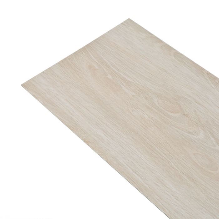 VidaXL Planche de Plancher Planche de Sol Cuisine Salle de Bain Chambre à Coucher PVC Non Auto-adhésif 5,26 m² 2 mm Chêne 245164